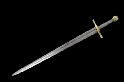 King Arthur Excalibur Replica Medieval Battle Ready Functional Sword W/Scabbard  - Image 1 of 4