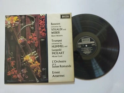 LP Vinyle 33T Helaerts, cuvit, ansermet "Bassoon and trumpet concertos" BE 1969 - Photo 1/2