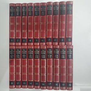 Vintage set of German Encyclopedias Das Moderne Lexikon 1-20 EUC in German 1971
