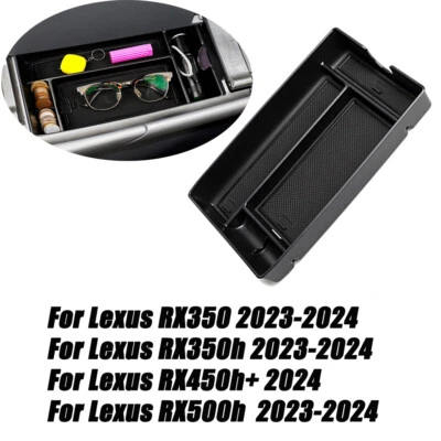 Черный органайзер центральной консоли автомобиля для Lexus RX450h+ 2024 подлокотник коробка для хранения - Изображение 1 из 4