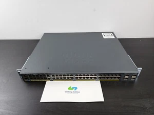 Cisco WS-C2960X-48FPS-L Catalyst 2960X 48 Ports GigE PoE Switch - Picture 1 of 3