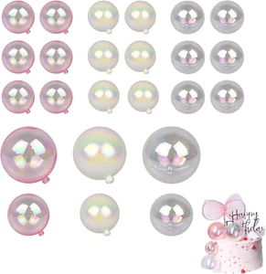 24PCS Bubble Cake Decorations Ball,Cake Balls Cake Decorations,Cake Balls Bubble - Picture 1 of 12