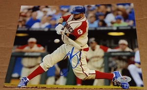 Eric Hosmer Kansas City Royals SIGNED AUTOGRAPHED Monarchs 8x10 Photo PSA MLB - Picture 1 of 2