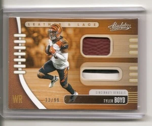 Tarjeta de recuerdos dobles Absolute Tyler Boyd 2019 de cuero y encaje/99 Bengals - Imagen 1 de 2