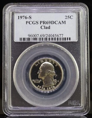 1976-S Washington Quarter Clad PCGS PR69DCAM - Image 1 of 4