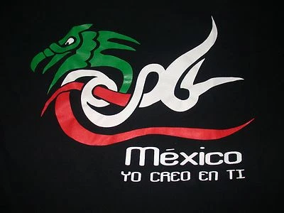 Camiseta de fútbol americano México Yo Creo En Ti Chicago grande poema de Ricardo Méndez Foto 1 de 3