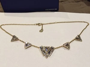 Collana cristallo triangolare Swarovski Swan firmata Arise - Foto 1 di 3