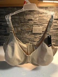 New Women’s Back Smoother Underwire Bra Plus Size NUDE Full Coverage 48D NWT - Picture 1 of 3