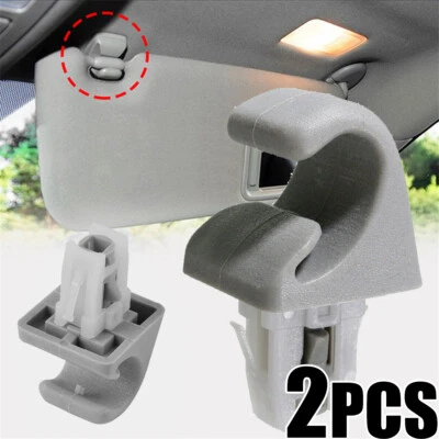2Pcs Sun Visor Bracket Hook Clip For Toyota Aurion Camry Corolla Highlander RAV4 - image 1 of 4