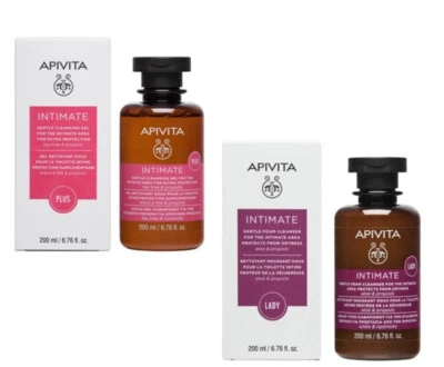 Apivita Intimate Gentle Cleansing Gel Foam Cleanser Face Body Face Wash 200ml