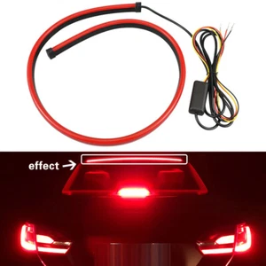 Universal Red LED High Mount Third Brake Stop Rear Tail Light Bar Strip - Picture 1 of 11