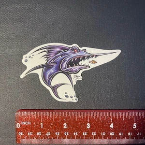 Summer Daze Drew Brophy Surf Artist Vintage Surfing STICKER (Swordfish) - Picture 1 of 6