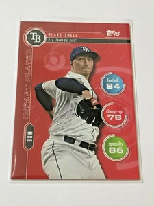 2020 Topps Baseball Topps Attax Impact Player - Blake Snell - Tampa Bay Rays