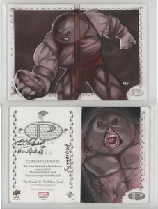 2017 Marvel Premier Dual Panel Sketch Card Hawkins Juggernaut - Bild 1 von 1