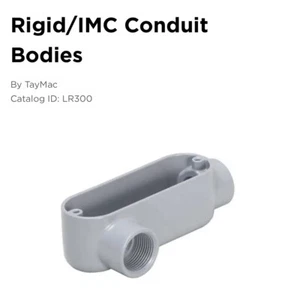 ⚡️3" in Hubbell TayMac LR300 LR Rigid/IMC Die-Cast Leerrohrgehäuse⚡️Deckel + Dichtung - Bild 1 von 2
