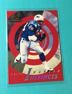 CURTIS MARTIN 1997 PINNACLE FOOTBALL  INSTINCTS CARD #196 PATRIOTS - Foto 1 di 1