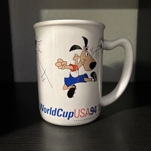 Vintage 1994 World Cup USA Soccer Large Coffee Mug Cup Striker Mascot - Picture 1 of 6