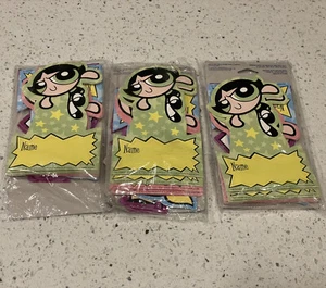 Powerpuff Girls Birthday Place Cards 24 NEW - Picture 1 of 4