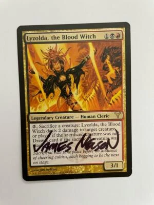 MTG ARTIST PROOF DISSENSION LYZOLDA THE BLOOD WITCH SIGNED ARTIST JIM NELSON - Image 1 of 4