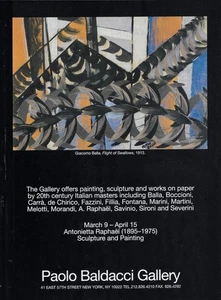 GIACOMO BALLA Art Paolo Baldacci Gallery Exhibit 1995 Print Ad - Bild 1 von 1
