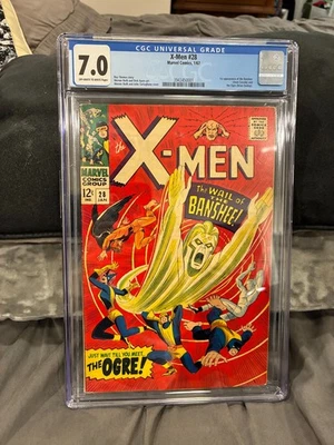 Uncanny X-Men #28 - CGC 7.0 - First Apps of Banshee and the Ogre - Image 1 of 2
