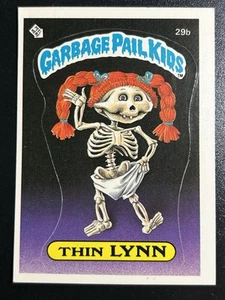 1985 Topps Garbage Pail Kids GPK Card First Series 1 OS1 Matte 29b Thin Lynn CL - Picture 1 of 7