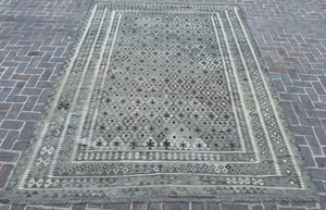 10x13 ft Oriental Khudrang Large Rug Traditional Turkish Handwoven Wool Kilim - Picture 1 of 16