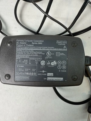 ADAPTADOR AC COMPAQ COMPUTER CORPORATION SERIE 2862 147679-002 Foto 1 de 4