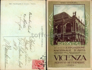 VICENZA CITTA'-PRO VICENZA-ESPOSIZIONE NAZIONALE D'ARTE 1920-D18-71 - Picture 1 of 1