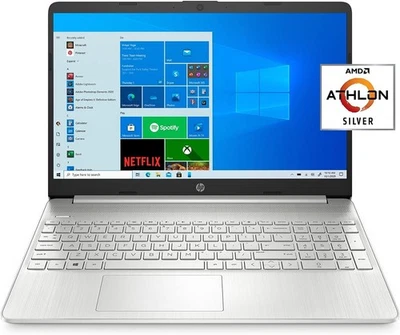 HP 15.6inch FHD, Athlon N3050, 4GB RAM, 128GB SSD Windows 10 Home 15-ef1001wm - Image 1 of 4