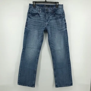 BKE Jeans Herren 32x30 Blau Jake Straight Stretch Denim Whiskered Medium Wash - Bild 1 von 10