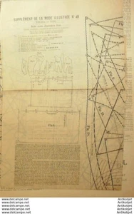 La Mode illustree 1890 # 49 & son Patron with Pattern - Picture 1 of 4