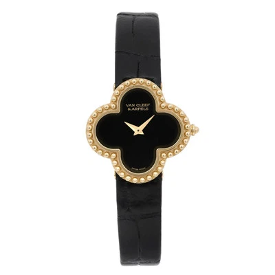 Van Cleef & Arpels Alhambra 18K Yellow Gold Onyx Quartz Ladies Watch VCARD21900 - Image 1 of 4