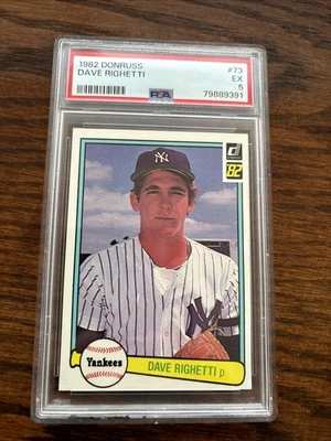 1982 Donruss - Дэйв Ригетти #73 (RC) - Изображение 1 из 2