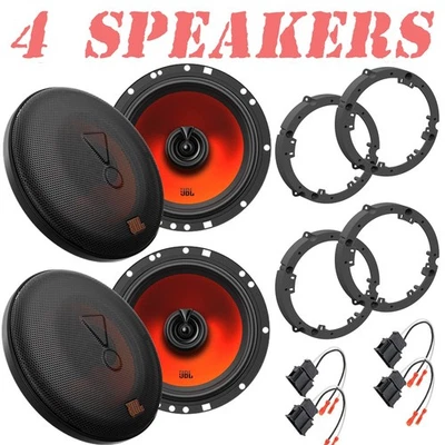 4 JBL 400Watt 6.5" Front & Rear Speakers w/kit For 1999-2015 Volkswagen Jetta - Image 1 of 4
