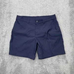 Eddie Bauer Shorts Damen 8 blau Cargo Ripstop Stretch UPF Sonnenschutz Wandern - Bild 1 von 7