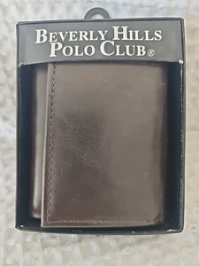 Beverly Hills Polo Club Trifold Wallet Brown - Picture 1 of 7