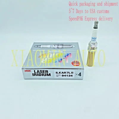 Set of 4PCS NGK 94124 Laser Iridium Spark Plugs ILKAR7L11 For Mazda CX-30 CX-5 - Imagen 1 de 4
