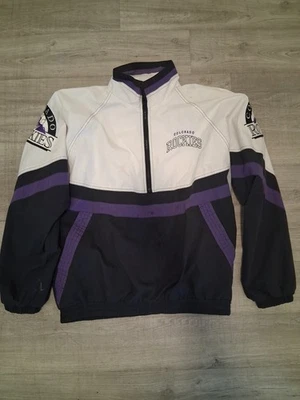 Jaqueta Pulôver Vintage Starter Colorado Rockies XL Logotipo Bordado MLB Anos 90 - Imagem 1 de 4