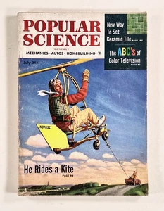 1954 Jul POPULAR SCIENCE Color Television KITE GLIDING The Rise of Motels MORE - Picture 1 of 7