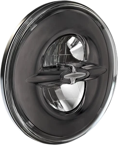 DRAG SPECIALTIES 7" Reflector-Style LED Headlamp - Dark Chrome 0556204 - Picture 1 of 1