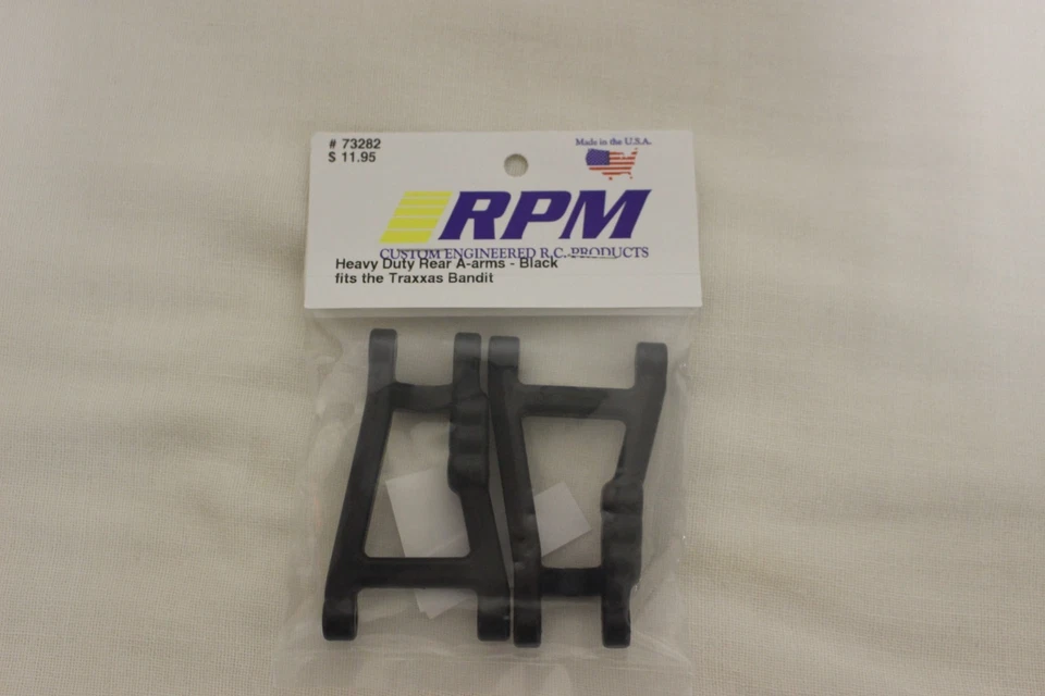 RPM Heavy Duty Rear A-arms for Traxxas Bandit Black 73282 - Image 1 of 1