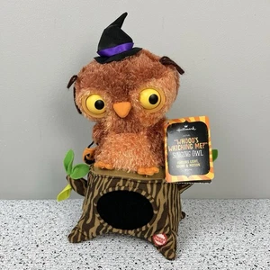 Hallmark Halloween Singing Owl Whooo's Watching Me Musical Light Up Animated - Picture 1 of 6