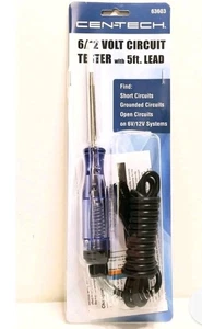 Centech 6/12 Volt Stromkreistester mit 5 Fuß Kabel austauschbare Glühbirne - Bild 1 von 3