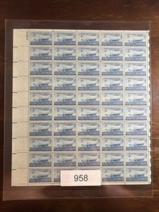 958 US Mint Sheet, 5 cent Swedish Pioneers, Mint NH - Picture 1 of 3