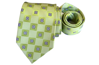 ROBERTO FINO CORBATA HOMBRE VERDE/CUADROS Y CUADROS Ancho: 3.75" Largo: 59" Foto 1 de 3