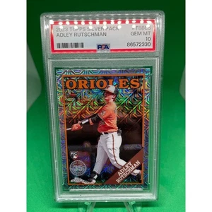 PSA 10 2023 Topps Series 1 Adley Rutschman 1988 Silver Pack Mojo Rookie #T88C-5 - Bild 1 von 2