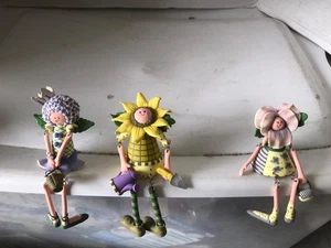 3 anthropomorphe Blumenregal Sitter Figur - Bild 1 von 5