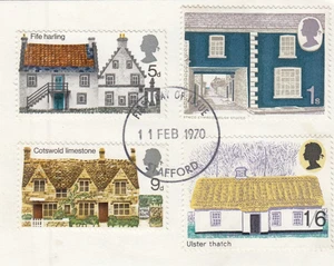 Rural Architecture GB Used Stafford 1970 ON PIECE (149401) - Picture 1 of 1