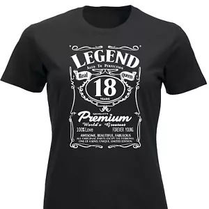 Lustiges T-Shirt Frauen 18. Geburtstag Geschenke für Frauen 18 Jahre Frau Geburtstag TShirt - Bild 1 von 13